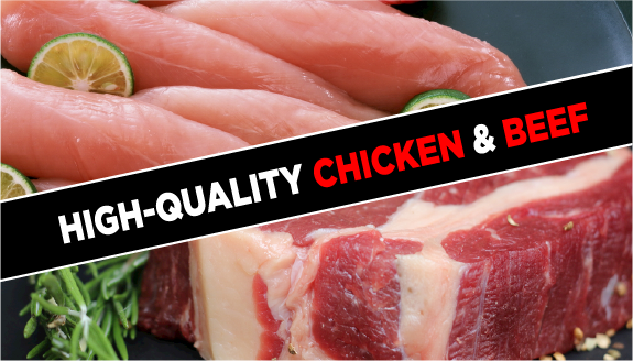 高品質の鶏肉・牛肉、コーンスターチなどの天然素材を使用。